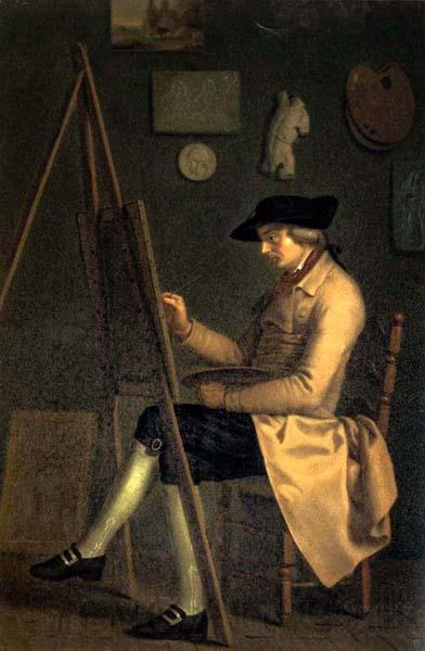 Friedrich Tischbein Self-Portrait at the Easel